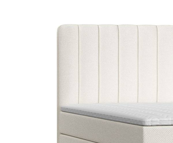 Boxspringbett Kobbe  Ecru - Liegefläche Breite: 180 cm
