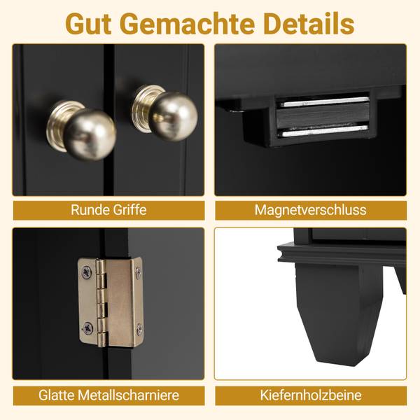 Badezimmerschrank VH34010 Schwarz