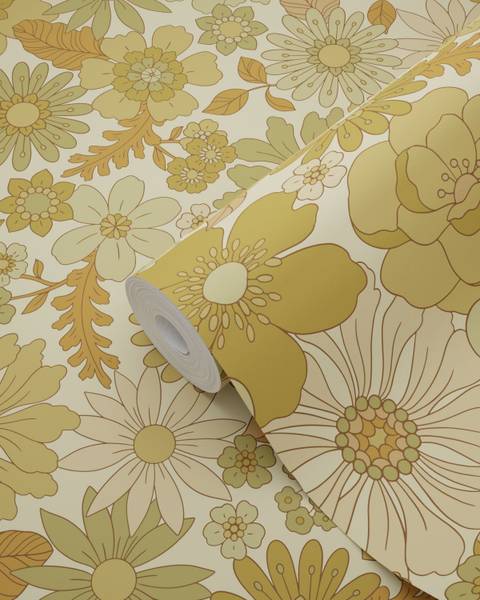 Tapete 130964 Grün - Fleece - 50 x 900 x 50 cm