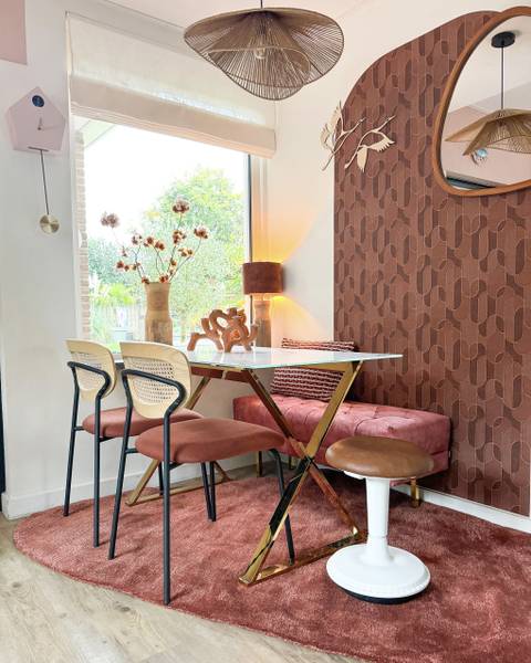 Teppich TANDO Rot - Naturfaser - 160 x 230 cm
