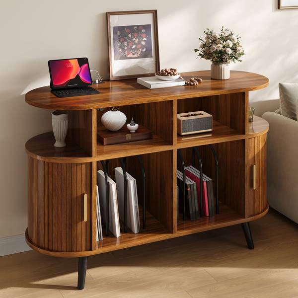 Sideboard Philotes Ⅲ Braun - Holzwerkstoff - 110 x 76 x 40 cm