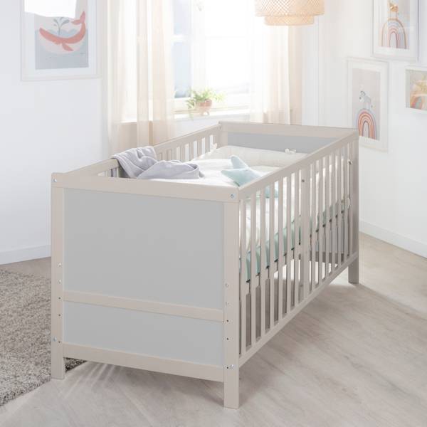Mitwachsendes Babybett Easy Sleep Grau