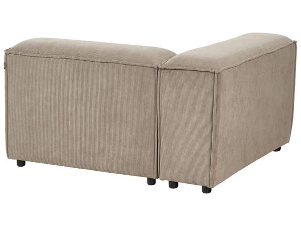 Modulaire bank ARDAL 3-delig zwart - bruin - lichtbruin - 328 x 120 cm - bamboe