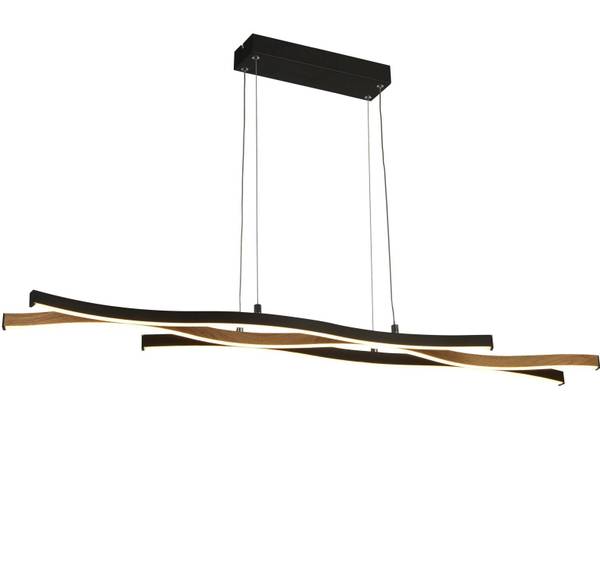 Suspension LED dimmable design « Bloom » Acier - Noir