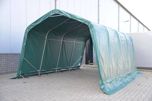 CARPORT SICILIE groen - kunststof - 330 x 240 x 480 cm