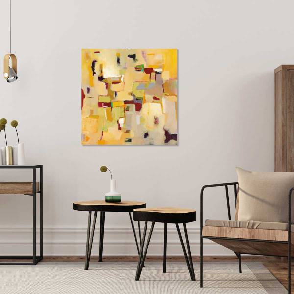 Tableau casa ocre Métal