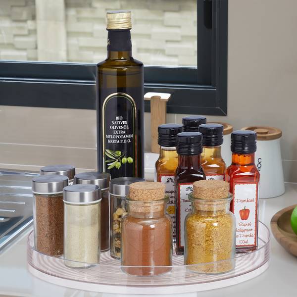 Durchsichtiger Drehteller für die Küche Kunststoff - 30 x 4 x 30 cm