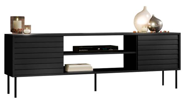 TV-Lowboard Cortina 180 Schwarz