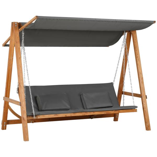 Hollywoodschaukel 84A-239 Massivholz - 130 x 180 x 226 cm