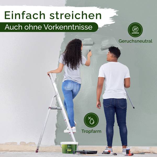 Wandfarbe   Unique Eucalyptus Grau - Harz - 21 x 18 x 39 cm