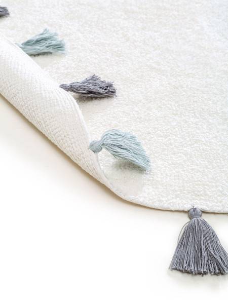 Tapis lavables pour enfants Malu Bleu - 120 x 120 cm