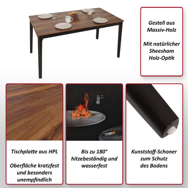 Eettafel M55 bruin