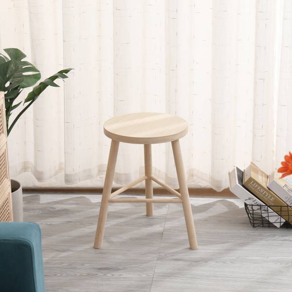 Beistellhocker ITAMI Braun - Massivholz - 31 x 46 x 31 cm