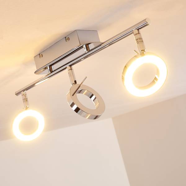 Deckenleuchte Sasso Silber - Metall - 12 x 11 x 50 cm