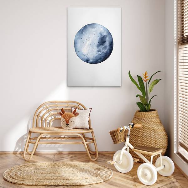 Leinwandbild Blue Moon 80 x 120 cm