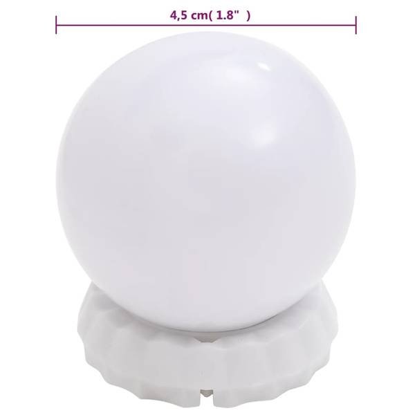 Wandspiegel mit LED-Leuchte 3000404-5 50 x 70 cm