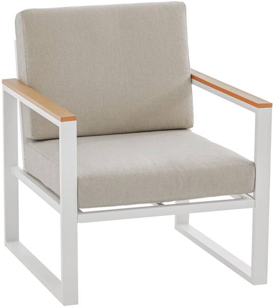 Gartensitzgruppe Rodiesa (3-teilig) Weiß - Textil - 323 x 75 x 144 cm