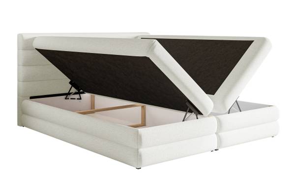 Boxspringbett ALEGRE Cremeweiß