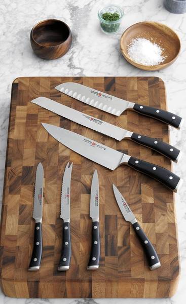 Brotmesser Classic Ikon Schwarz - Naturfaser - 2 x 2 x 1 cm
