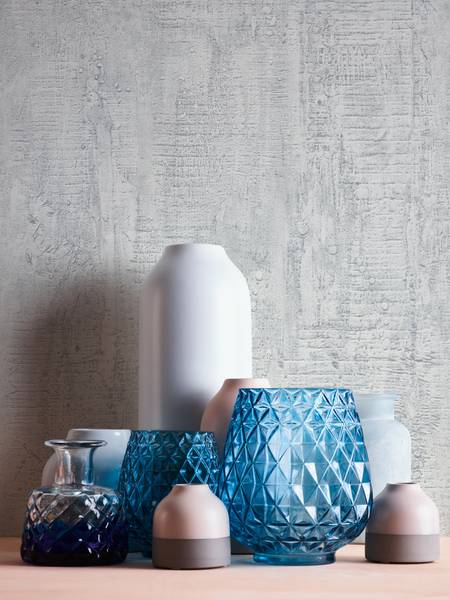 Vliestapete Beton-Optik Tapete glatt Beige - Grau