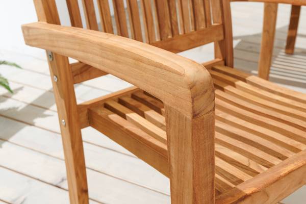 Gartenstuhl EMPIRE TEAK Braun - Teakholz - 57 x 90 x 65 cm