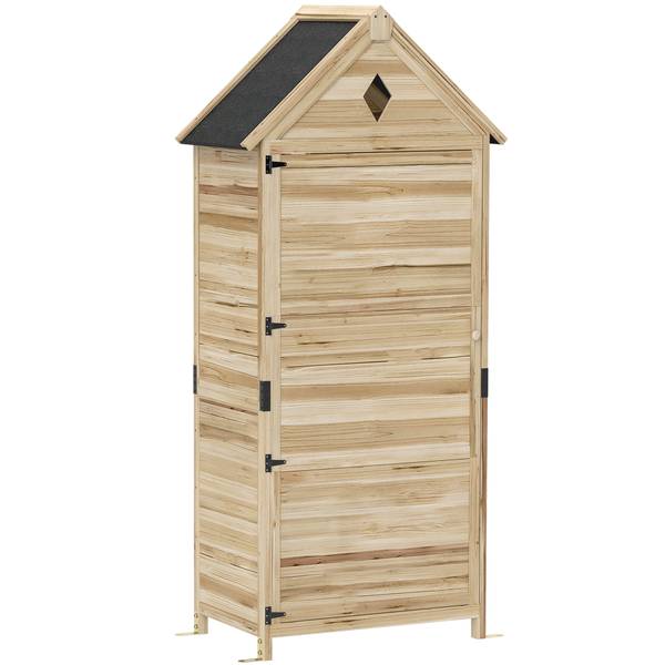 Gartenschrank 84H-347V00ND Braun - Tanne - 49 x 170 x 80 cm