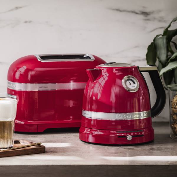 Wasserkocher Artisan Rot - Naturfaser - 27 x 22 x 21 cm