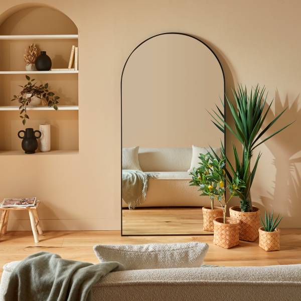 Miroir ALICE Noir - Verre - 2 x 177 x 91 cm