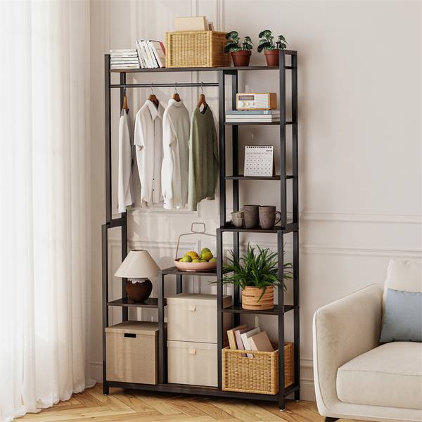 Standregal offen Regal Braun - Eisen - 98 x 180 x 24 cm
