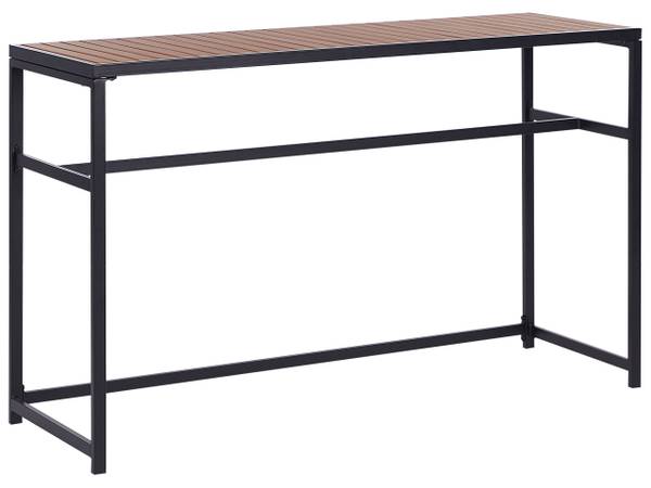 Eettafel AVETRANA zwart - bruin - metaal - 50 x 90 x 150 cm