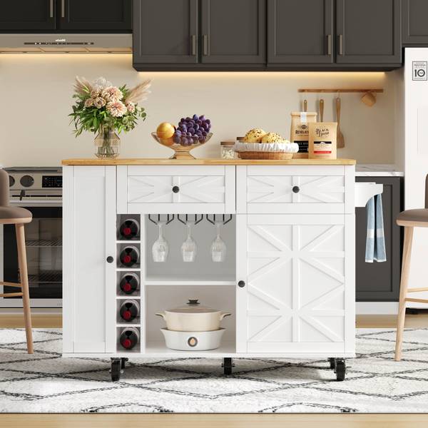 Keukenwagen WoodyLucy Ⅲ wit