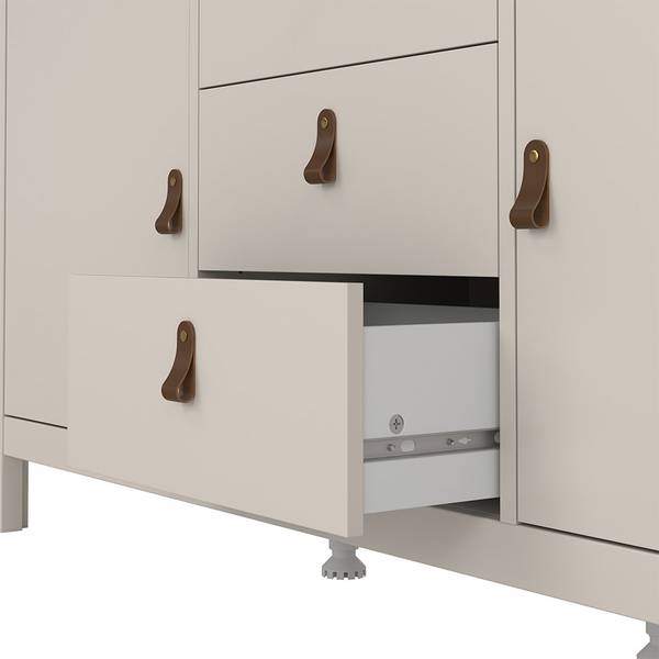 Sideboard Madrid bruin - deels massief hout - 152 x 80 x 39 cm