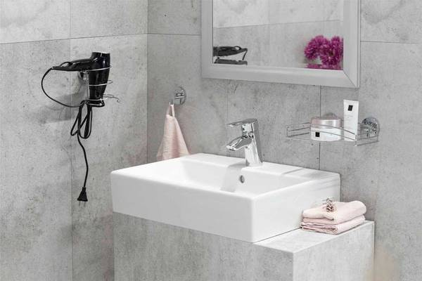 Vacuum-Loc, Wandablage Silber - Metall - 26 x 7 x 14 cm