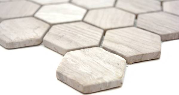 Mosaikfliesen 44-1205 Grau - Stein - 31 x 30 x 30 cm