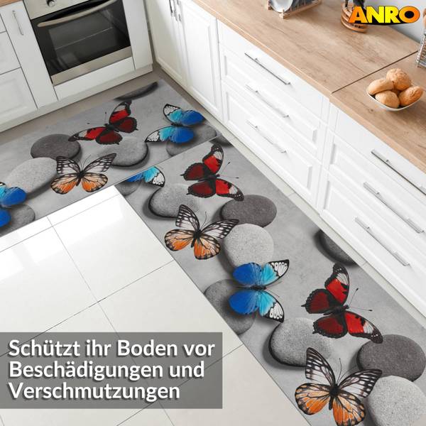 Küchenläufer Schmetterlinge Tiefe: 140 cm