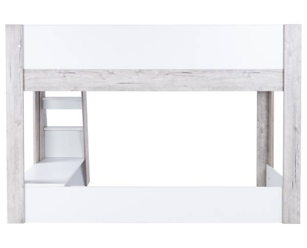 Hochbett Bente Braun - Weiß - Holzwerkstoff - 208 x 141 x 142 cm