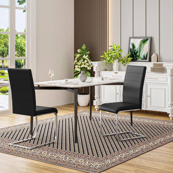 Schwingstuhl Zakaria (2er Set) Schwarz