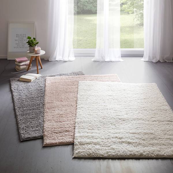 Hochflorteppich BONO 3 Grau - Holzwerkstoff - 120 x 1 x 175 cm