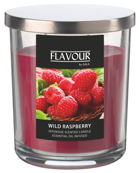 Duftkerze Wild Raspberry Pink - Klarglas - 10 x 12 x 10 cm