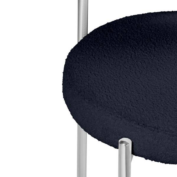 Barhocker NOVA 2er-Set Blau - Webstoff - 52 x 96 x 53 cm