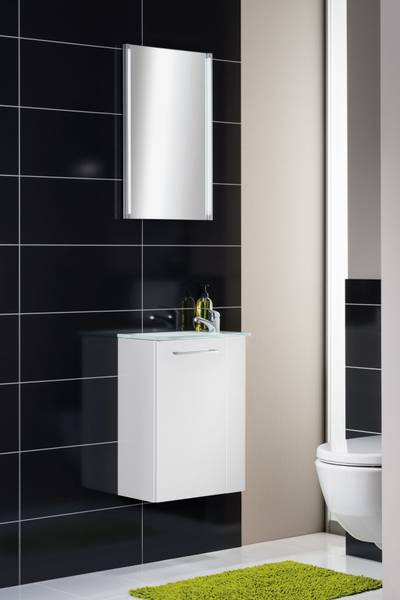 Waschbeckenunterschrank SBC Sceno Weiß Weiß - Holzwerkstoff - 60 x 70 x 34 cm