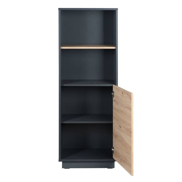 Standregal Lenn Grau - Holzwerkstoff - 55 x 150 x 40 cm