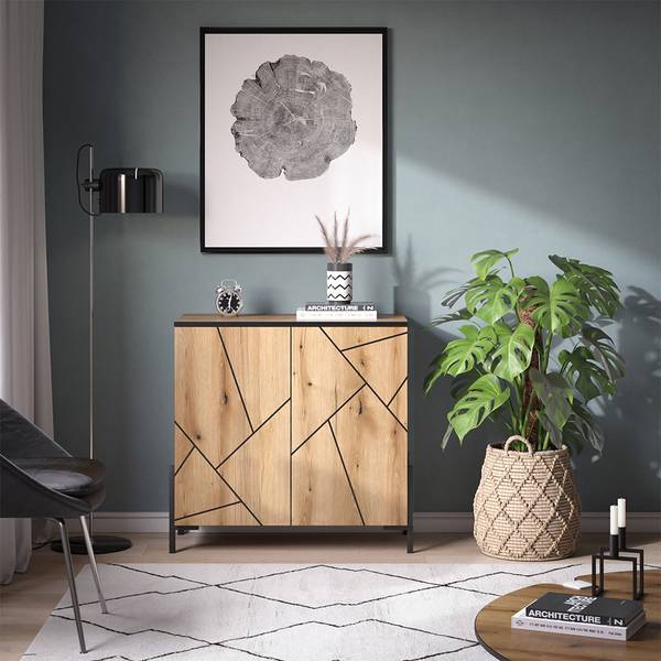 Kommode Hatto 40524 Braun - Holzwerkstoff - 84 x 81 x 40 cm