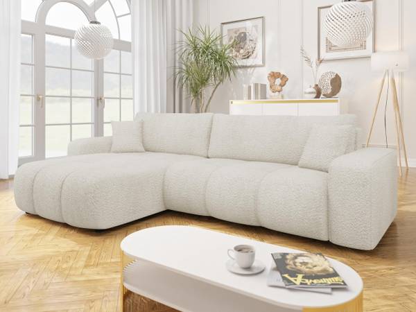 Ecksofa Furyn Maxi Boucle Ecru
