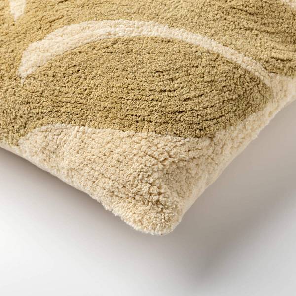 Kussenhoes Juna groen - textiel - 45 x 45 x 10 cm