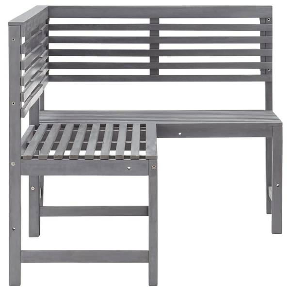Eckbank 3004504 Grau - Akazie - 100 x 91 x 140 cm