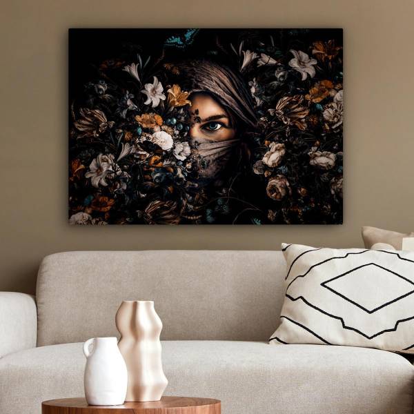 TABLEAU SUR TOILE Femme 80 x 60 cm