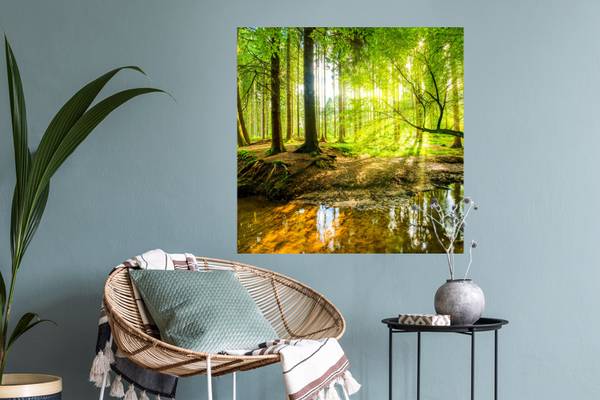 WANDTATTOO Wald Grün - Polypropylen - 50 x 50 x 1 cm