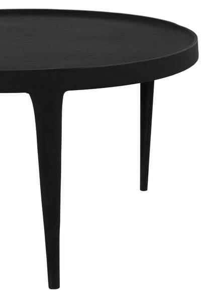 Couchtisch TOBIAS 2-er Set Schwarz - Metall - 75 x 44 x 75 cm