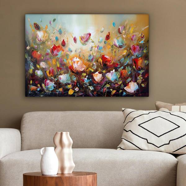 LEINWANDBILD Blumen 60 x 40 x 60 cm